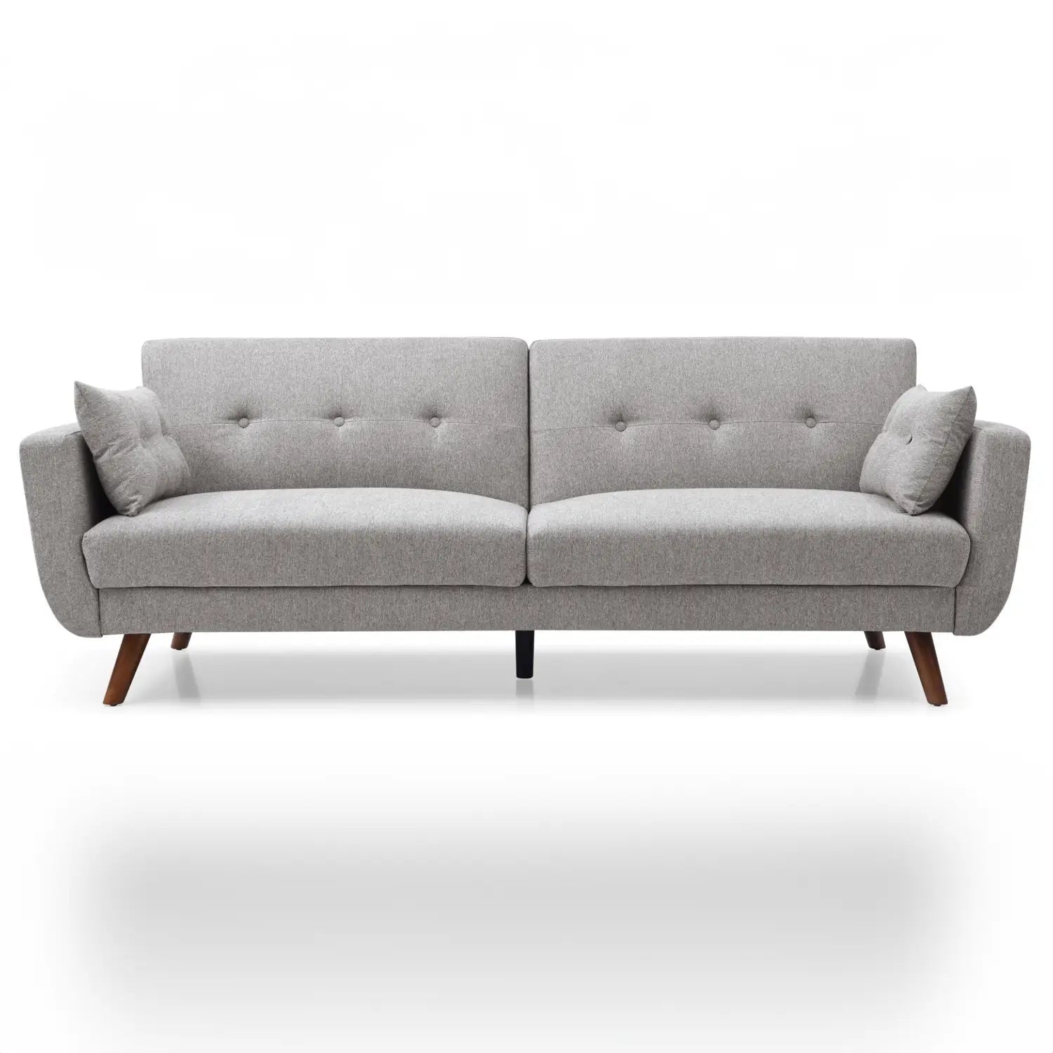 Hestia Grey Linen Fabric 3 Seater Sofa Bed