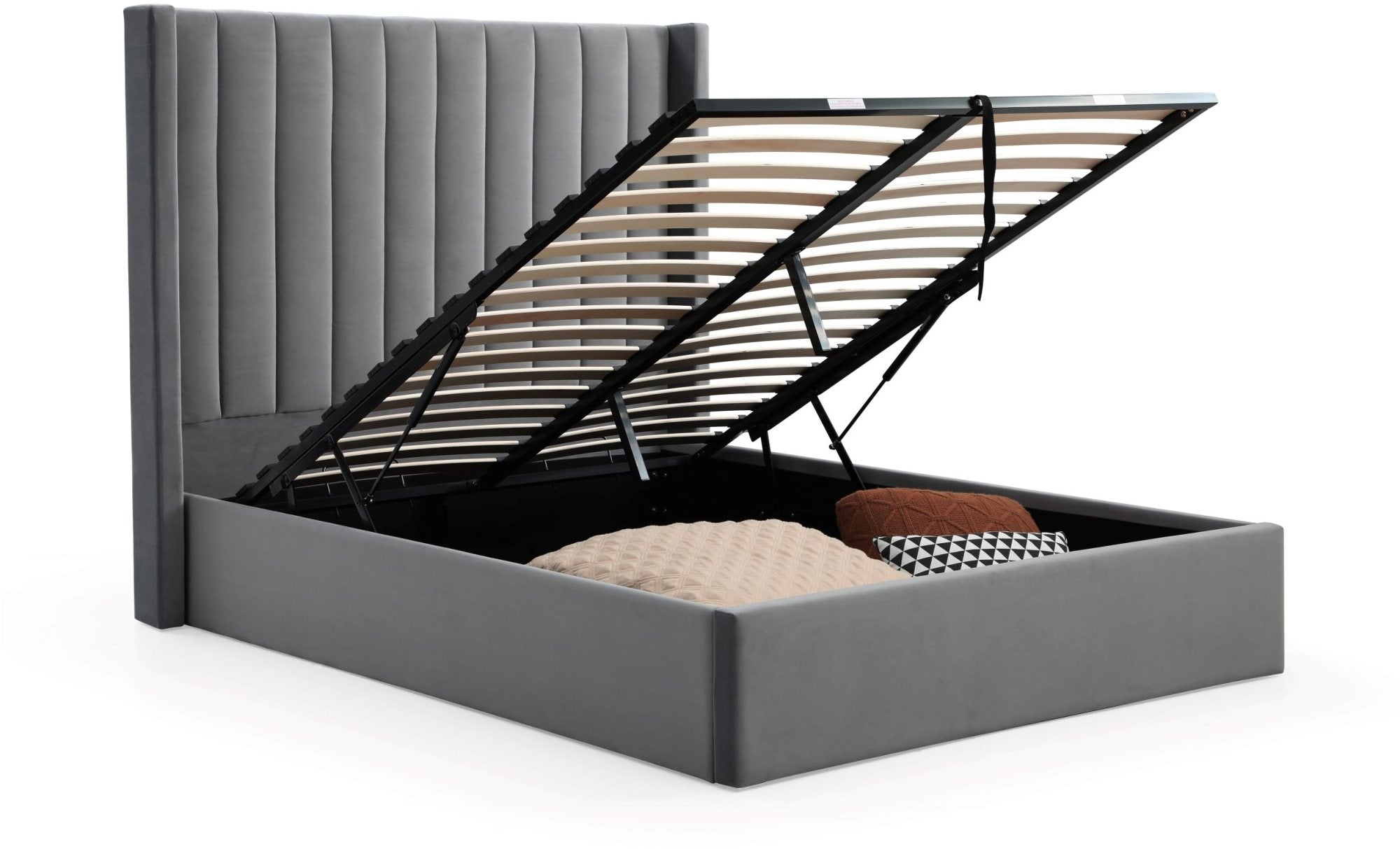 Linear Super King Ottoman Bed