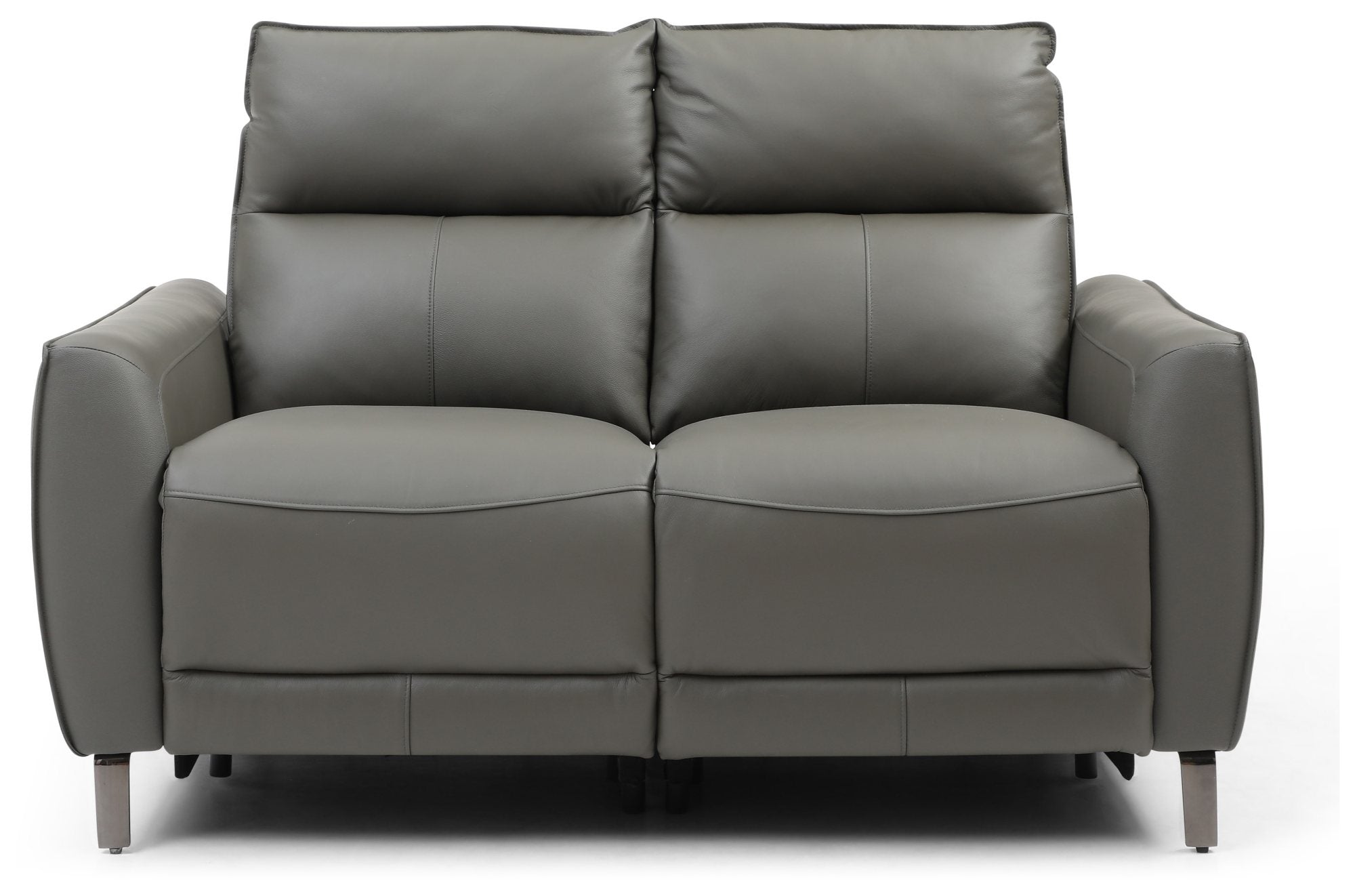 Brooklyn 2 Seater Taupe Leather Electric Recliner Sofa