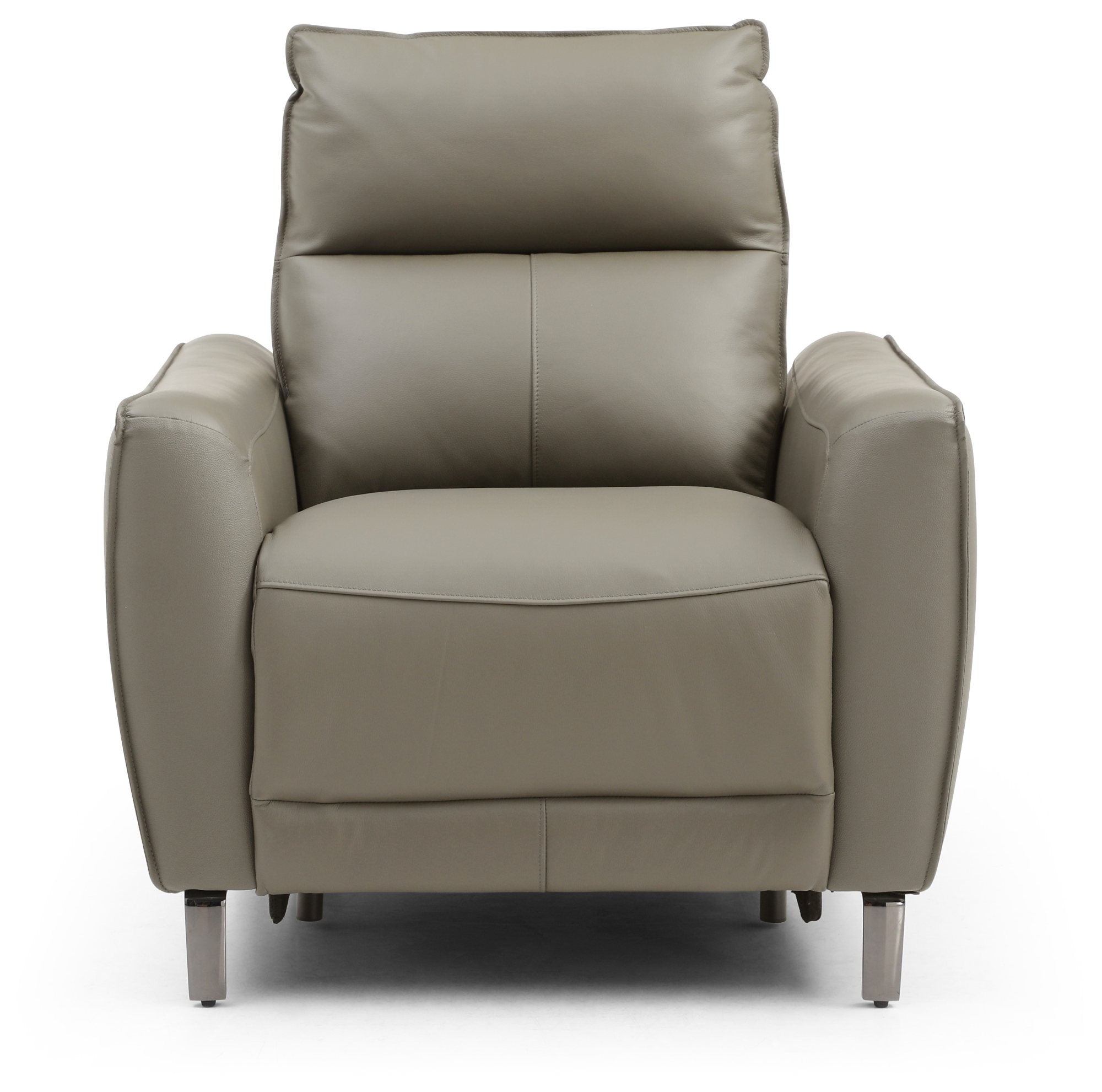 Brooklyn Taupe Leather Electric Recliner Chair