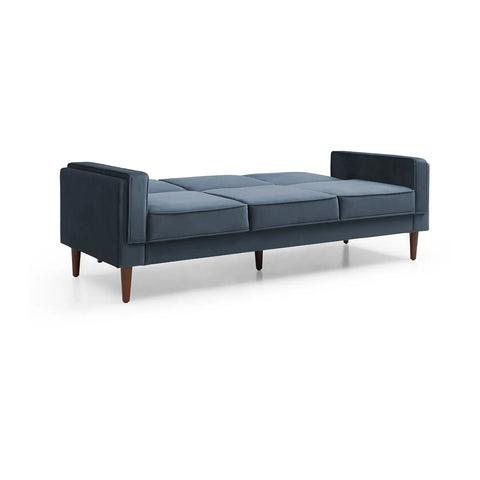 Polo Athena Navy Fabric Sofa Bed, also available in Olive - Navy Sofa Bed turned into Bed