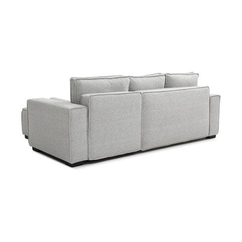 Halifax Natural Boucle Fabric Corner Sofa Bed