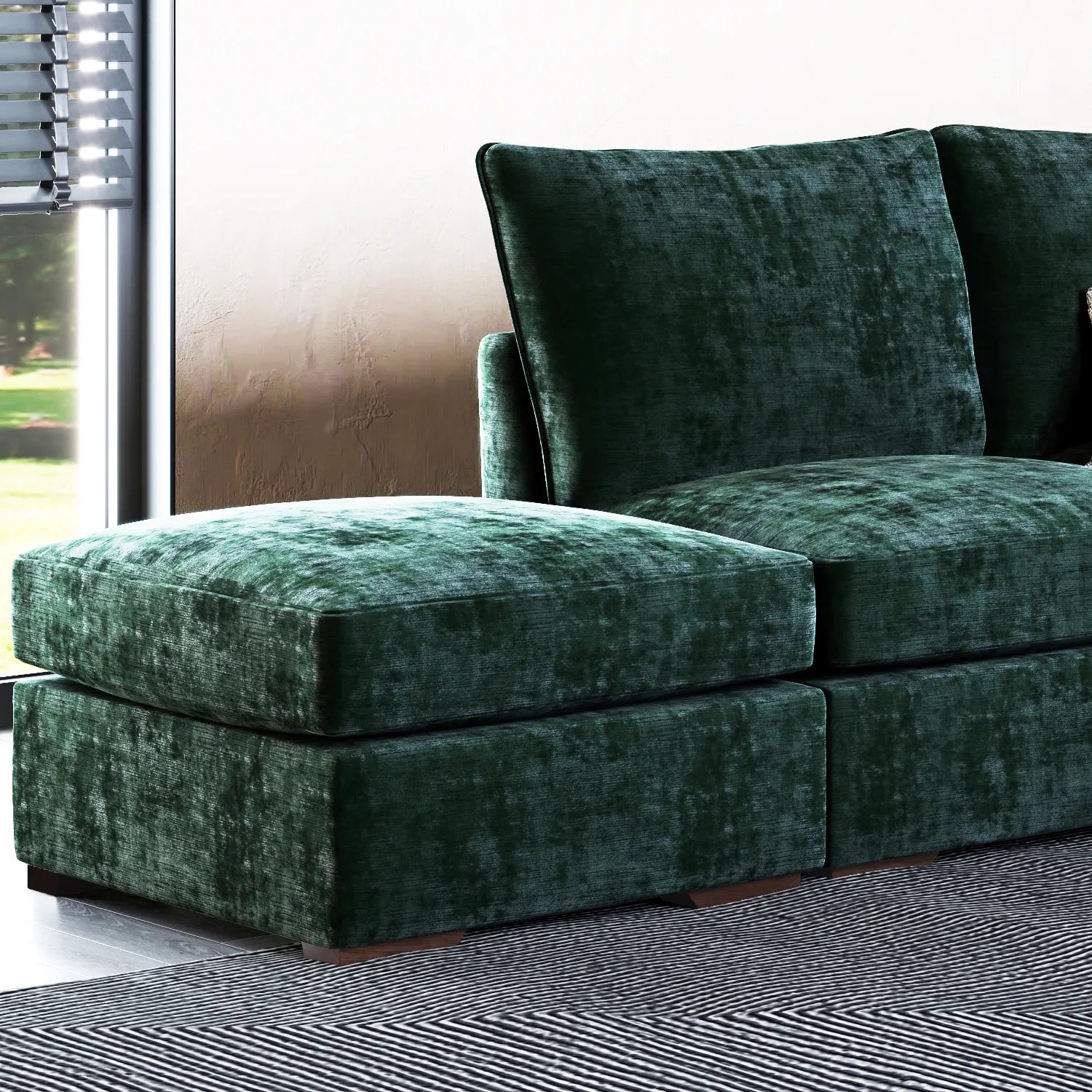 Kairo Fabric Corner Chaise Sofa