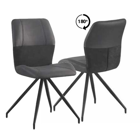 Black Swivel Dining Chairs