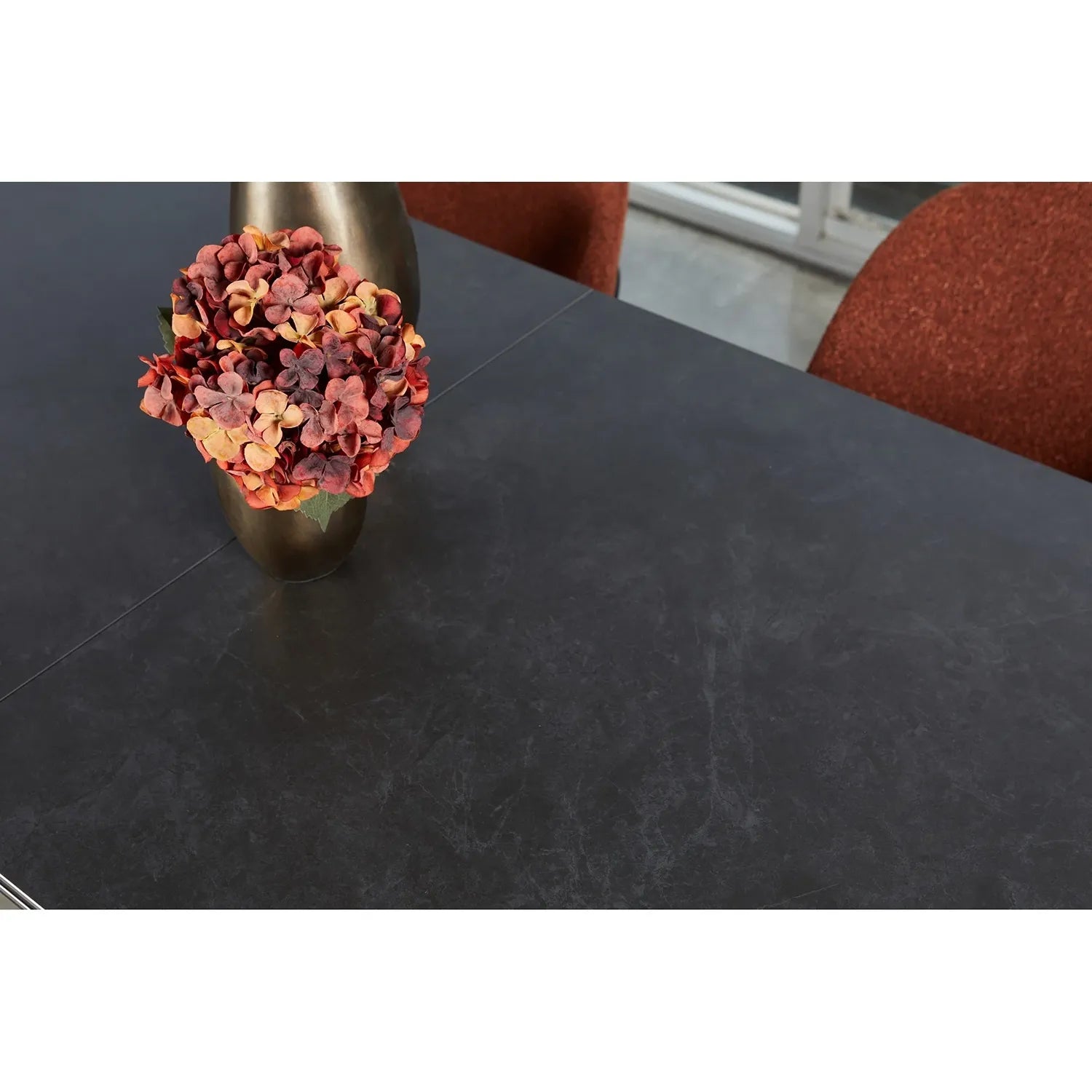 Kastonia 1.2M Matte Vik Dark Grey Extending Dining Table