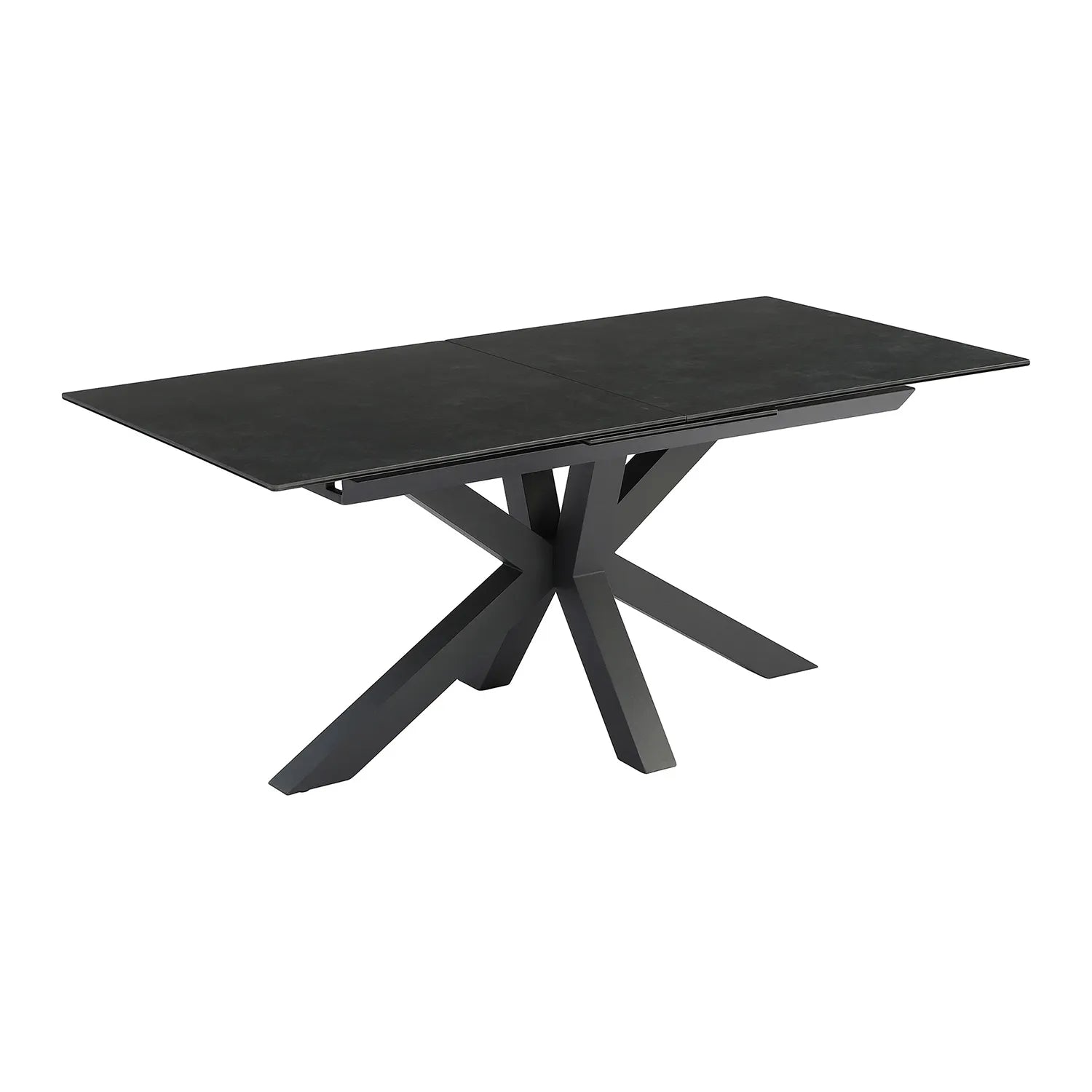 Kastonia 1.2M Matte Vik Dark Grey Extending Dining Table