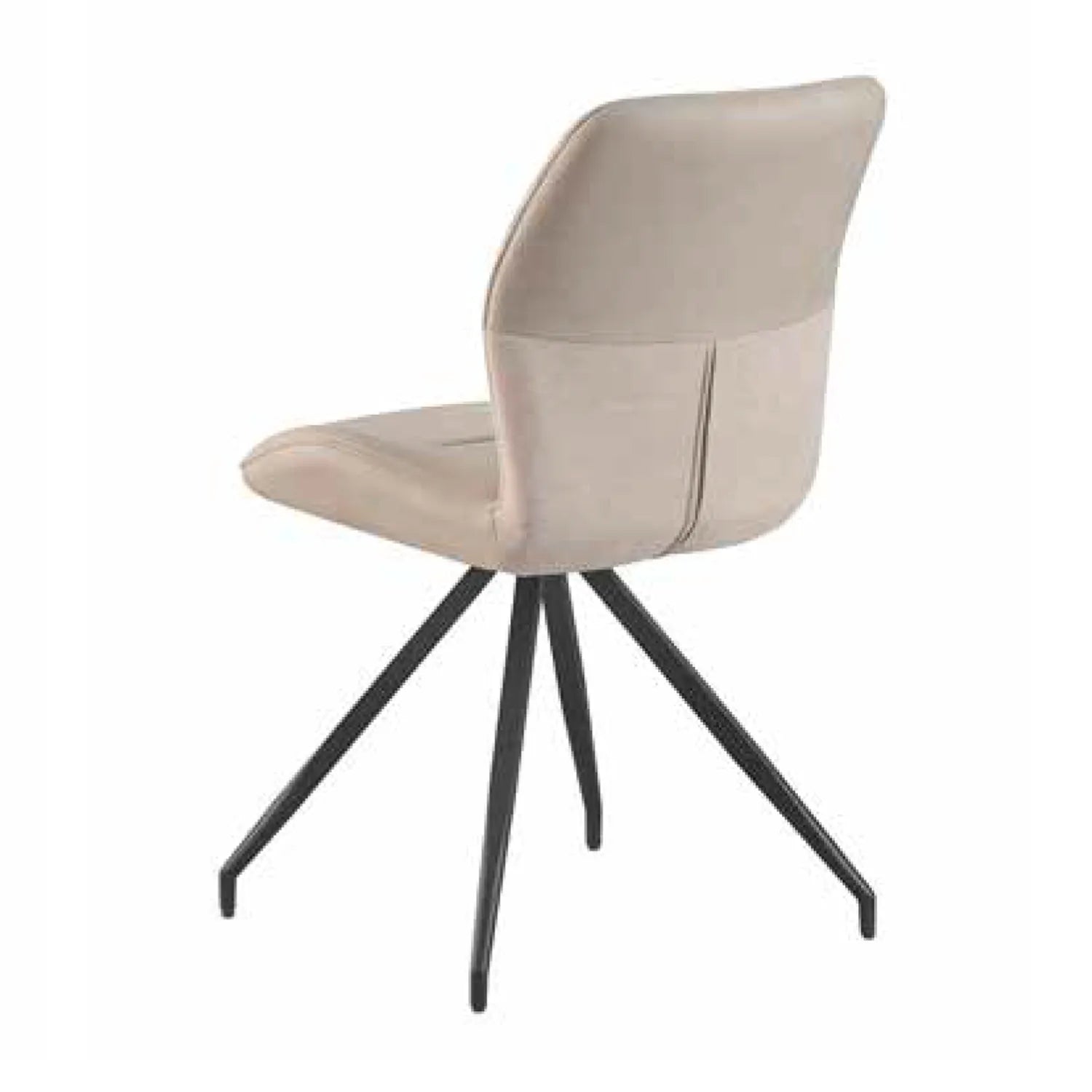 Kastonia Fabric & Suede Swivel Dining Chairs, Set of 4