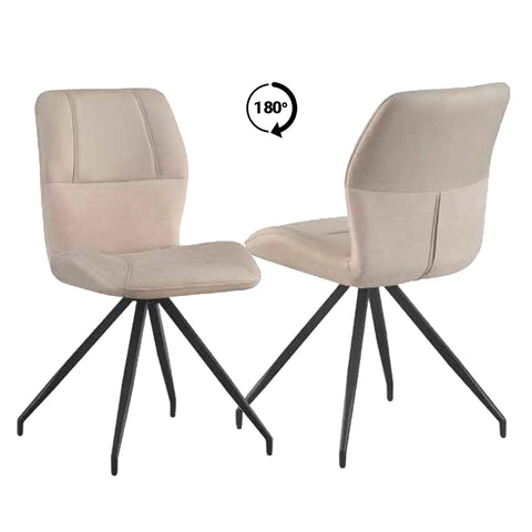 Kastonia Mink Swivel Dining Chairs