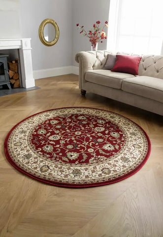 Kendra Traditional Rug, Available in 11 designs also available in 8 sizes - Kendra 137R Circle Rug Image