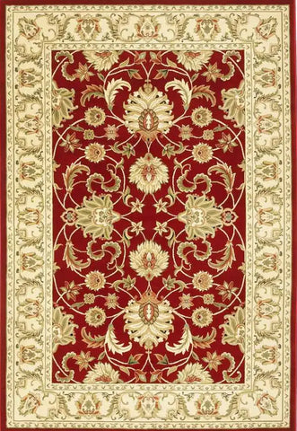 Kendra Traditional Rug, Available in 11 designs also available in 8 sizes - 45M Red/Cream Rug Main Image