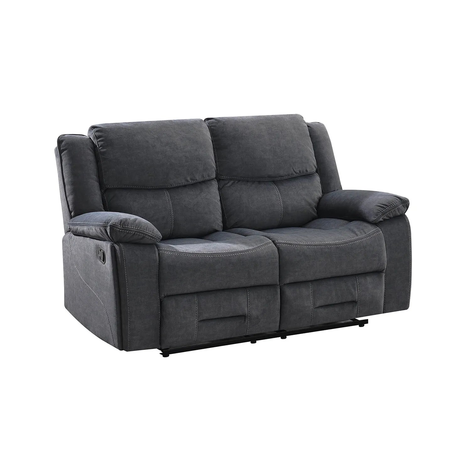 Kent 2 Seater Manual Recliner Sofa in Khaki