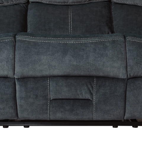 Kent 2 Seater Manual Recliner Sofa in Charcoal