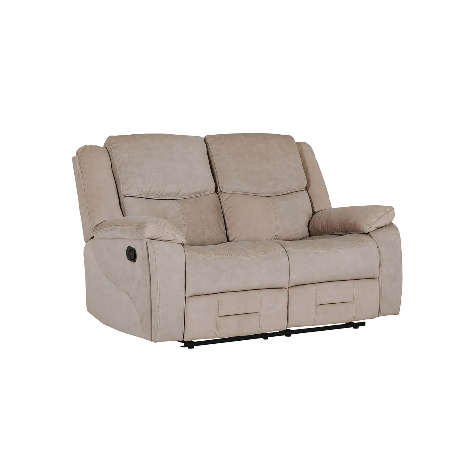 Kent 2 Seater Manual Recliner Sofa in Khaki