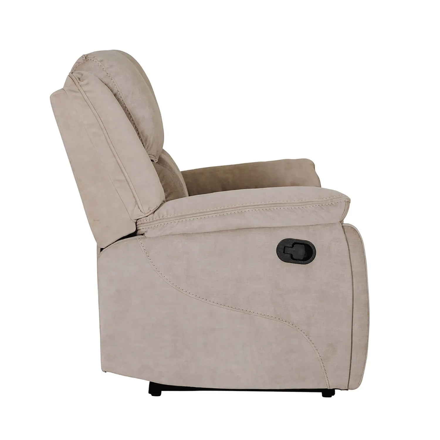 Beige 2 Seater Recliner Sofa 