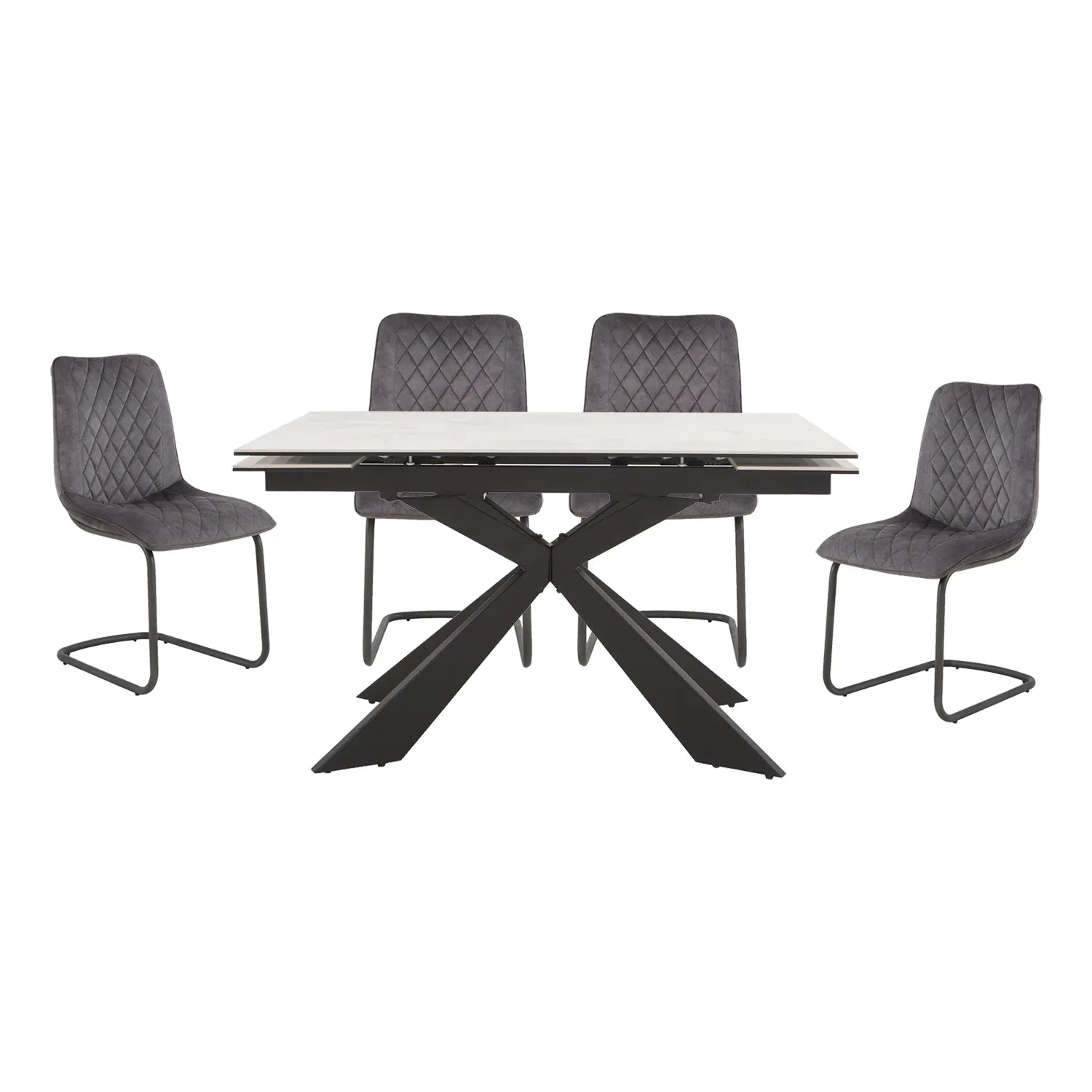 Kos Extending Dining Table with 4 Dining Chairs Dining Set