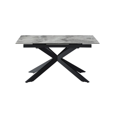 Creed Extendable Ceramic Dining Table - Dining Table Before Extended