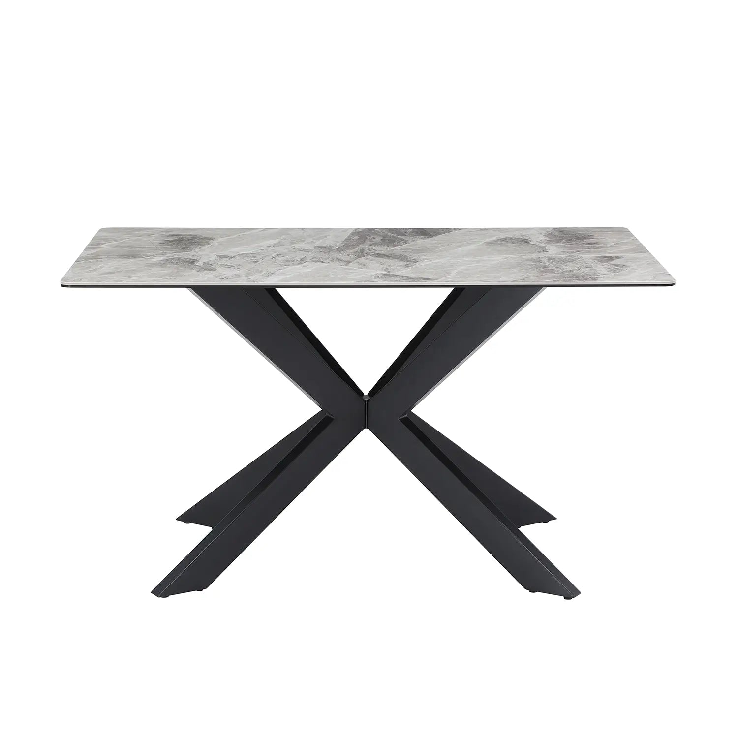 Creed 135cm Light Grey Ceramic Dining Table