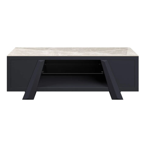 Vortex TV Unit with High Gloss Grey Ceramic Top