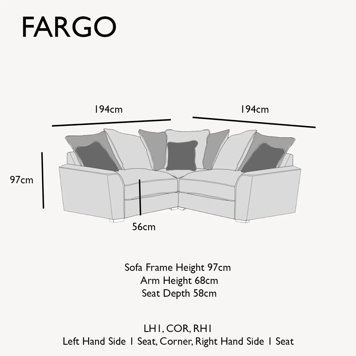 Fargo Corner Chaise Sofa Group