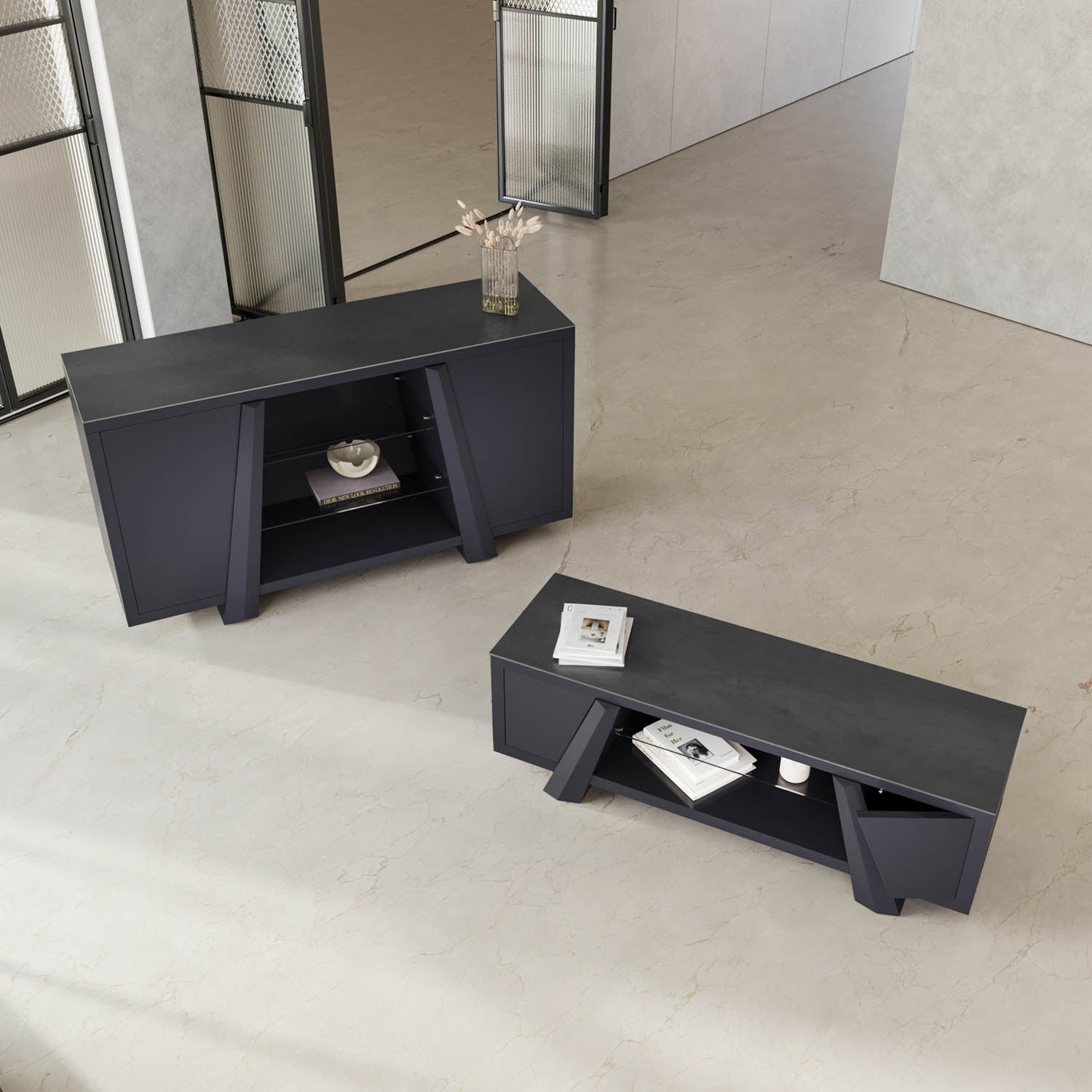 Westin Grey Ceramic TV Unit