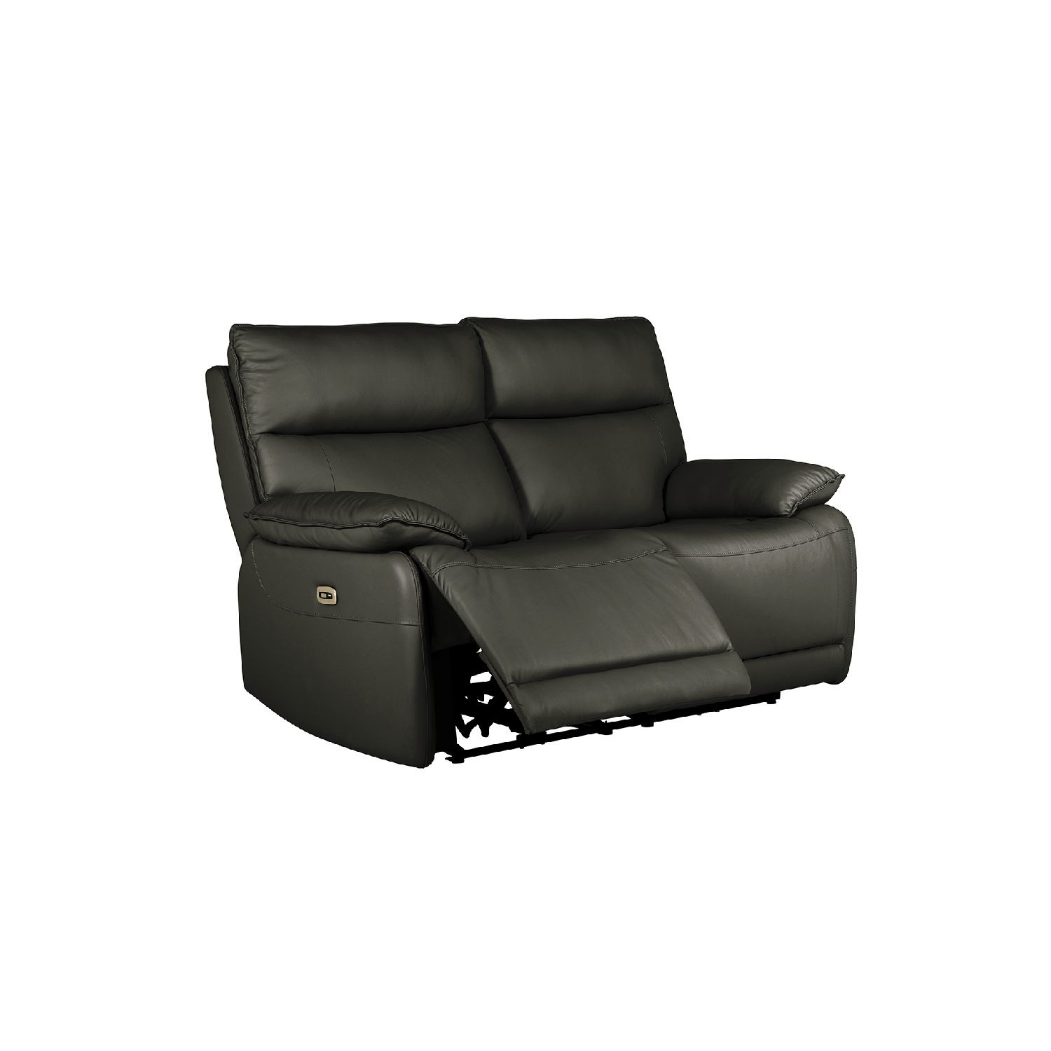 Dallas Latte Leather 2 Seater Electric Recliner Sofa