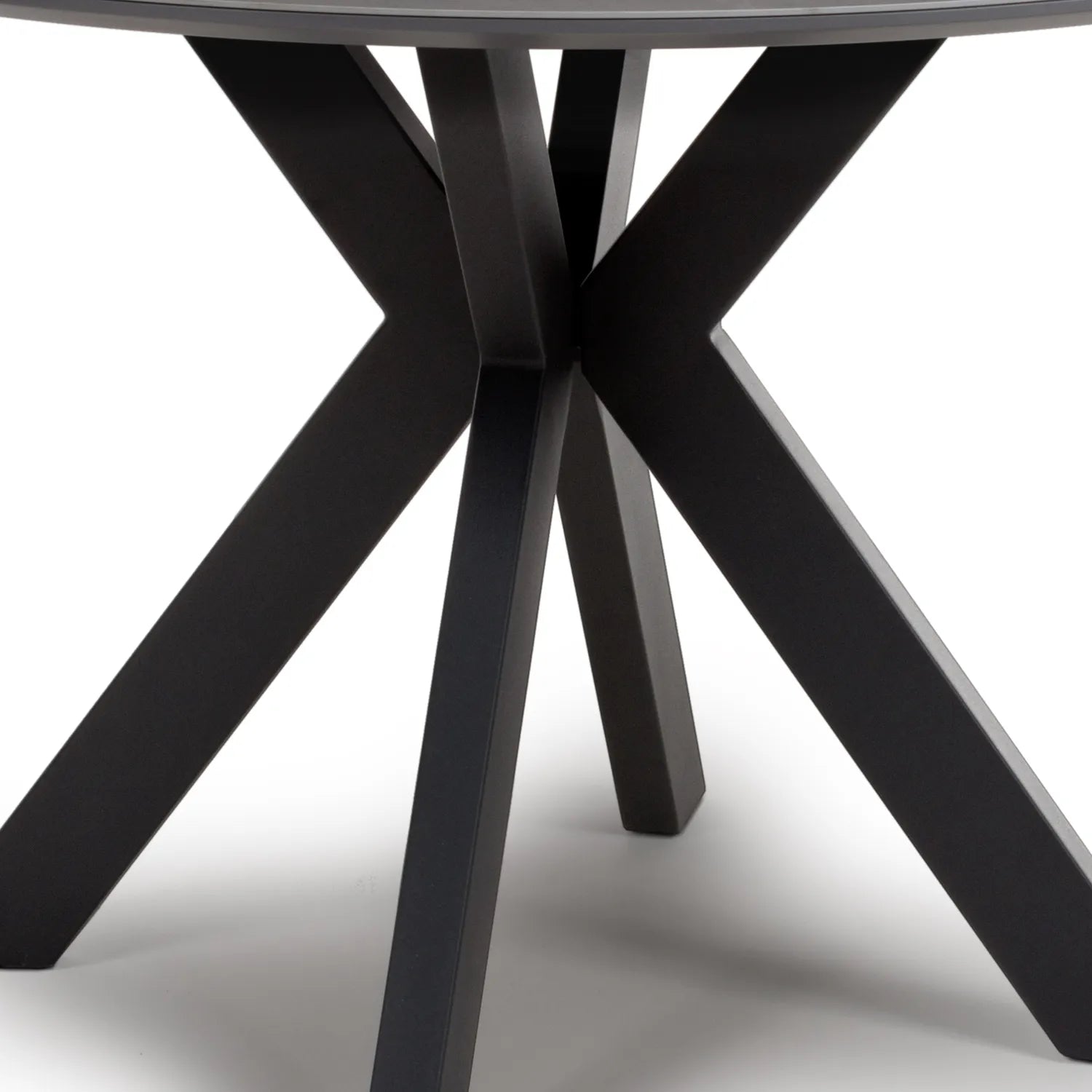 Logan 1200mm Grey Sintered Stone Round Dining Table