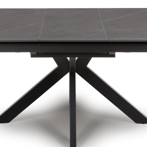 Logan Grey Sintered Stone 1400-1800mm Extending Table with Middle Extension - Legs