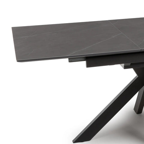 Logan Grey Sintered Stone 1400-1800mm Extending Table with Middle Extension - Table Top