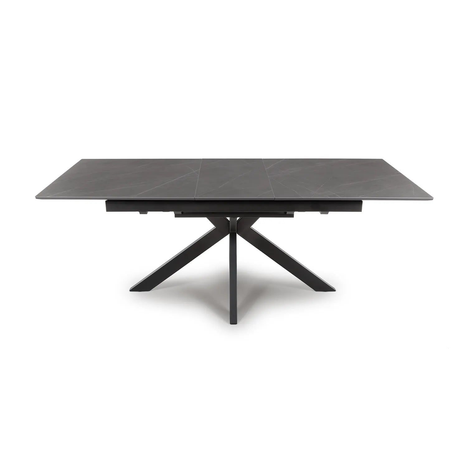 Logan  160cm Grey Sintered Stone Extending Dining Table