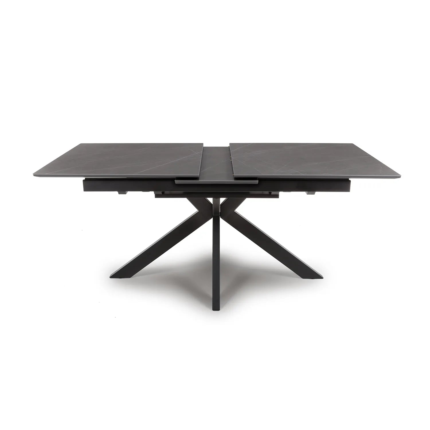 Logan  160cm Grey Sintered Stone Extending Dining Table