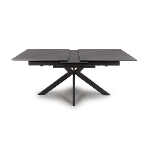 Logan Grey Sintered Stone 1600-2000mm Drop Down Extension Table 