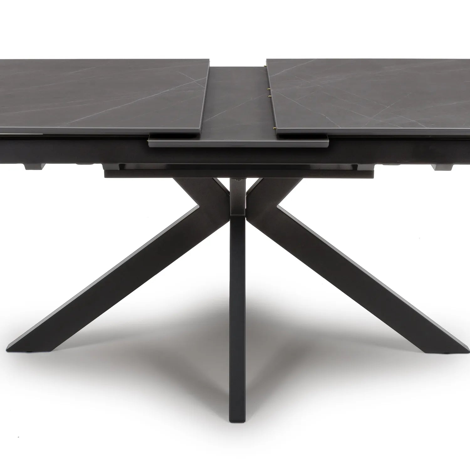 Logan  160cm Grey Sintered Stone Extending Dining Table