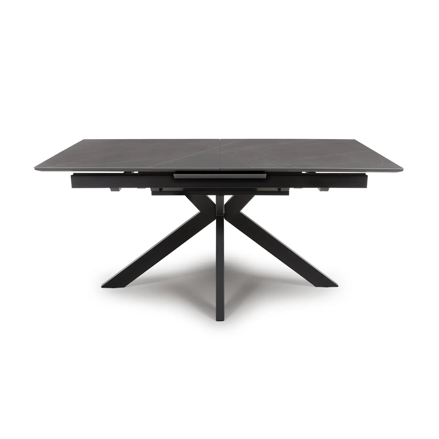 Logan  160cm Grey Sintered Stone Extending Dining Table