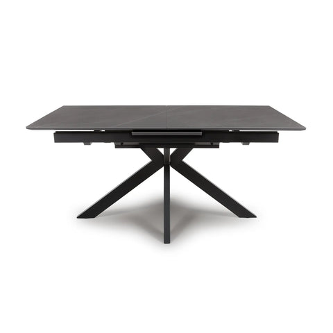 Logan Grey Sintered Stone 1600-2000mm Extending Table - Closed