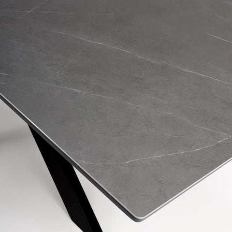 Logan Grey Sintered Stone 1600-2000mm Extending Table - Table Top