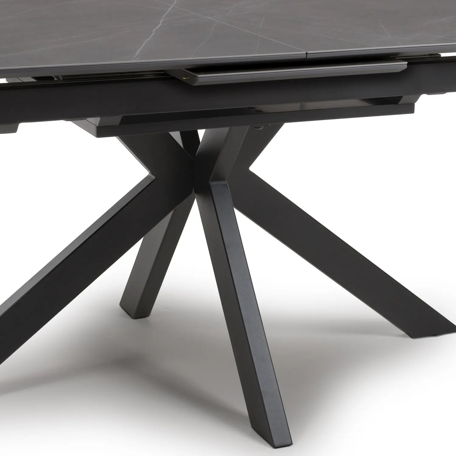 Logan  160cm Grey Sintered Stone Extending Dining Table