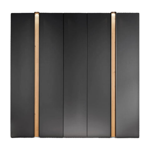 Laguna 250cm Graphite 5 Door Wardrobe - Front