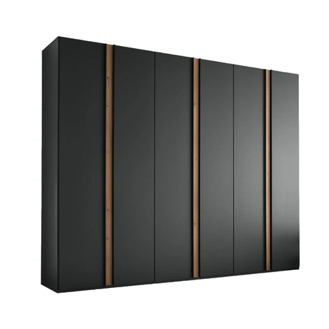 Laguna Large 300cm Graphite 6 Door Wardrobe