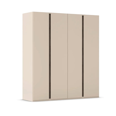 Larisa Champagne & Atlantic Oak Hinged 4 Door Wardrobe