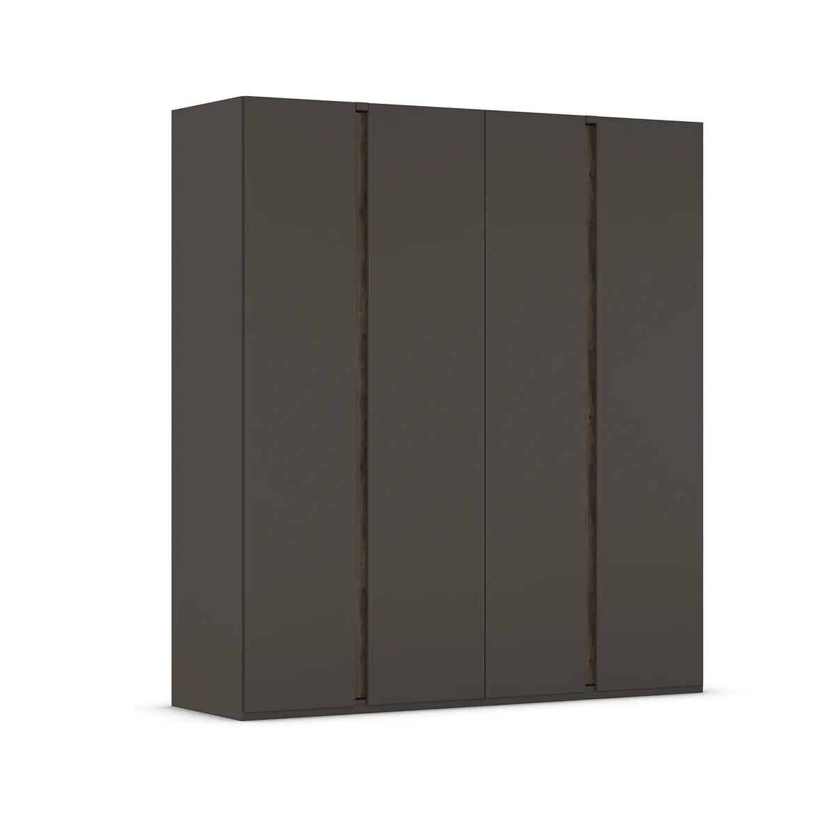 Larisa Graphite & Atlantic Oak Hinged 4 Door Wardrobe