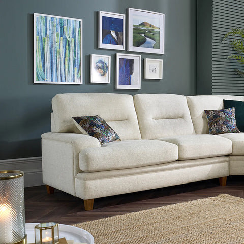 Lorenzo Fabric Upholstered Corner Sofa Group