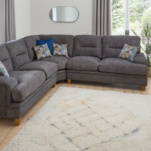 Lorenzo Fabric Upholstered Corner Sofa Group