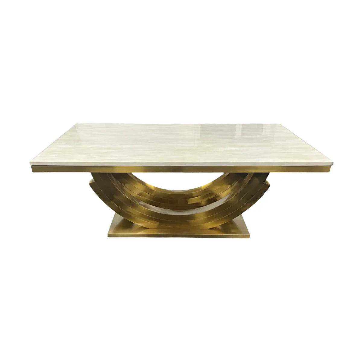 Gold Base Marble Dining Table