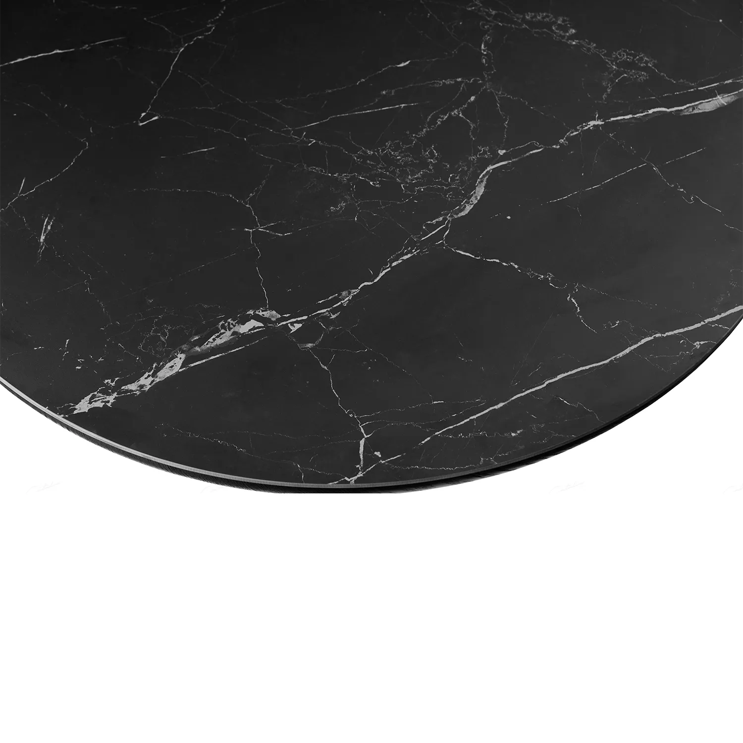 Lucerne Oval Black Oak & Black Sintered Stone 2M Dining Table