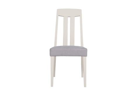 Skye Slat Back Set of 4 Taupe Dining Chairs. Matching furniture available - Chair Front view Image