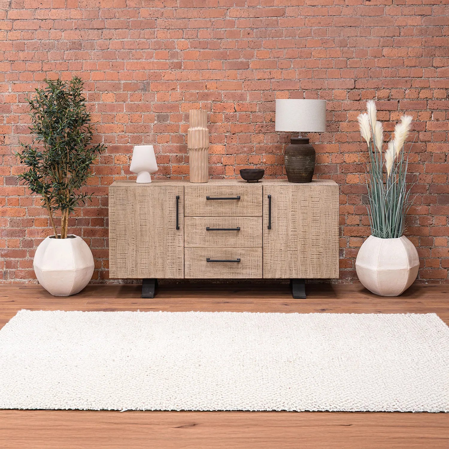 Montauk Large Reclaimed Pine Sideboard in Wax Finish