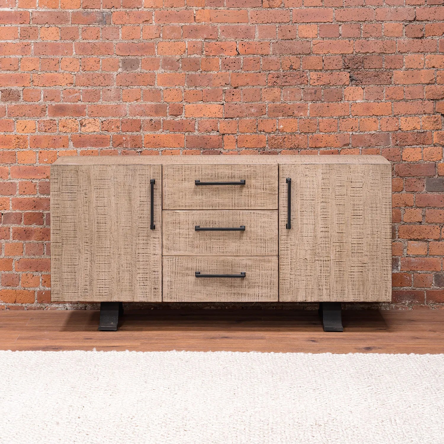 Montauk Large Reclaimed Pine Sideboard in Wax Finish