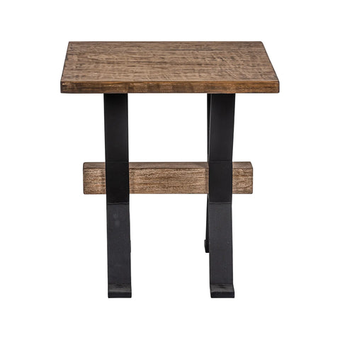 Montauk Reclaimed Pine Side Table in Wax Finish