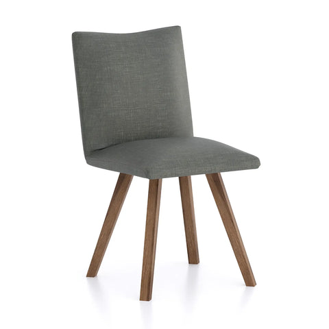 Milano Wooden Leg Dining Chair, available in Linen, Nutmeg and Basalt - Basalt Chair  