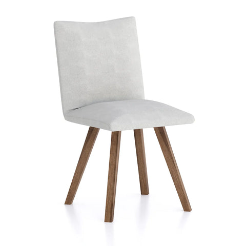 Milano Wooden Leg Dining Chair, available in Linen, Nutmeg and Basalt - Linen Chair  